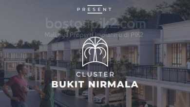 Jual Rumah Cluster Bukit Nirmala PIK 2 6x10 Cempaka LB 96 m2 2 Lantai 