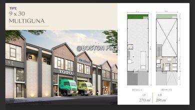 Gudang Multiguna Bizpark Pik2 Hoek Blok A 270m2
