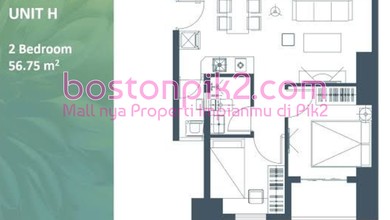 Jual Apartemen Meikarta 2br 56m2 Tower Oakview Unit H Distric 1 Lantai 26 Semi Furnished
