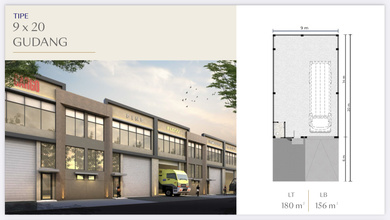 Jual Hanya 35 Juta Gudang Bizpark Pik 2 9x20 180 M2 Program Dp 0% Selama 2 Tahun - Sell Only 35 Million Warehouse Bizpark Pik2 9x20 180 Sqm