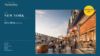 Jual Cicil 53 Juta Atau 7,6m Rukan Marina Bay New York Hoek Samping Cbd Pasir Putih Pik2 - Sell Shop House Marina New York Corner Side Cbd Pasir Putih Pik2