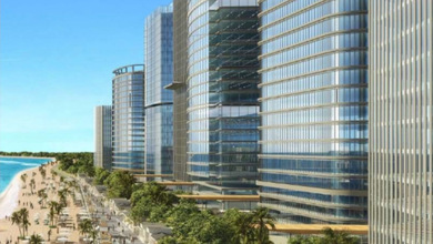 Jual Kavling Komersial Hadap Pantai Cbd Ginza Beachwalk Pik2 3500 M2 - Sell Land For Office 1568 And 1680 Sqm Cbd Ginza Beachwalk Signature Pik 2