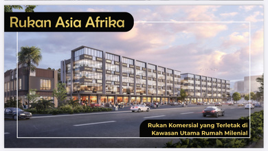 Jual Hanya 45 Juta Atau 6,3m Rukan Asia Afrika 4 Lantai Jalan Boulevard Row 50 Meter Pik2 - Sell Shop House Soho Jl Asia Afrika Boulevard Row 50m Pik2
