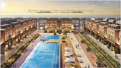 Jual Hanya 344 Juta Rumah Penthouse Ginza Pik 2 160 M2 8x20 Avenue 3 4 Lantai Program Dp 0% Selama 5 Tahun - Sell Only 344 Million Penthouse Ginza 8x20 160 M2 Thamrin