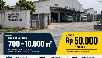 Disewakan Gudang Mauk 10.000 M @ Rp 50.000