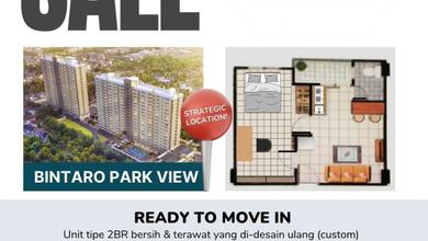 Dijual / Over Kredit Apt Bintaro Park View 2 Br Jadi 1 Br